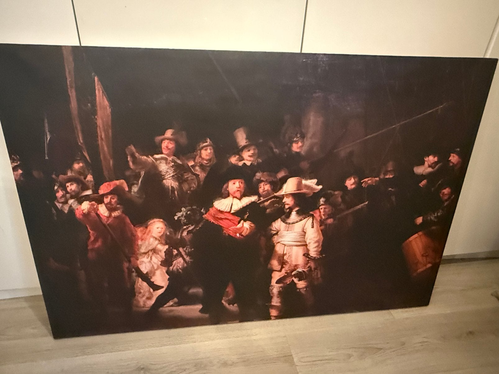Canvas de nachtwacht, Ophalen