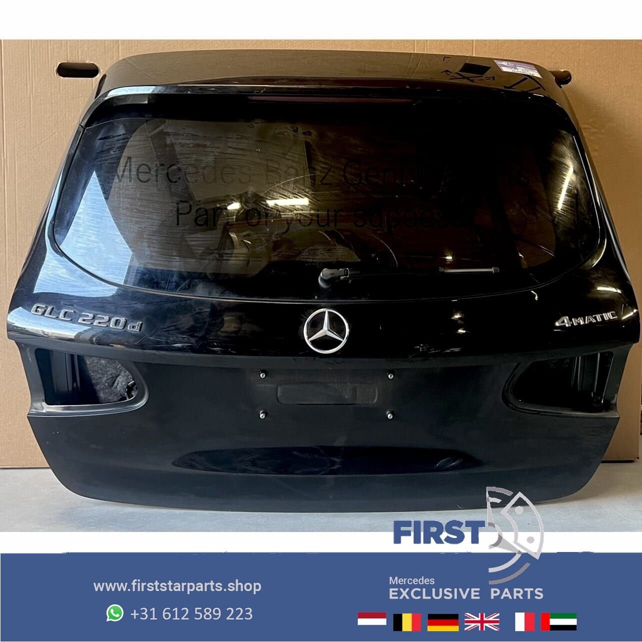 X253 W253 GLC KOFFERKLEP ACHTERKLEP ZWART KOFFERBAK COMPLEET, Auto-onderdelen, Gebruikt, Ophalen of Verzenden, Achter, -