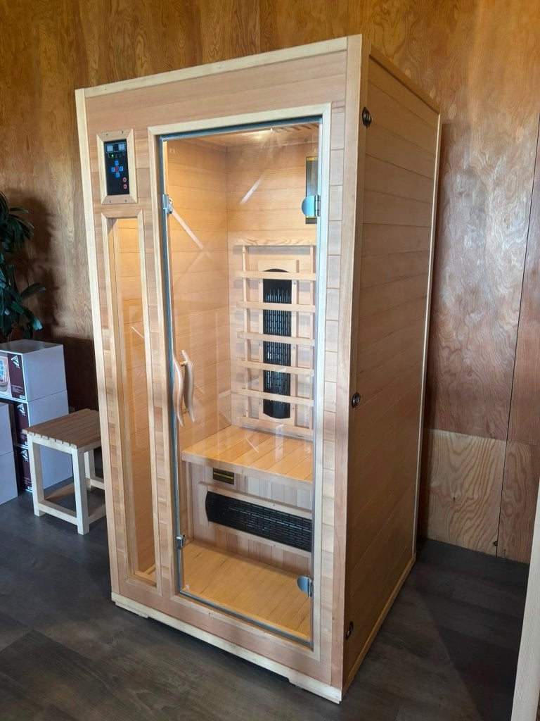ZOMEROPRUIMING | DEMOMODEL INFRAROODSAUNA | OP = OP, Ophalen, 8431 NA, Buurstede 17, Info@wellness4fun.nl, Infrarood
