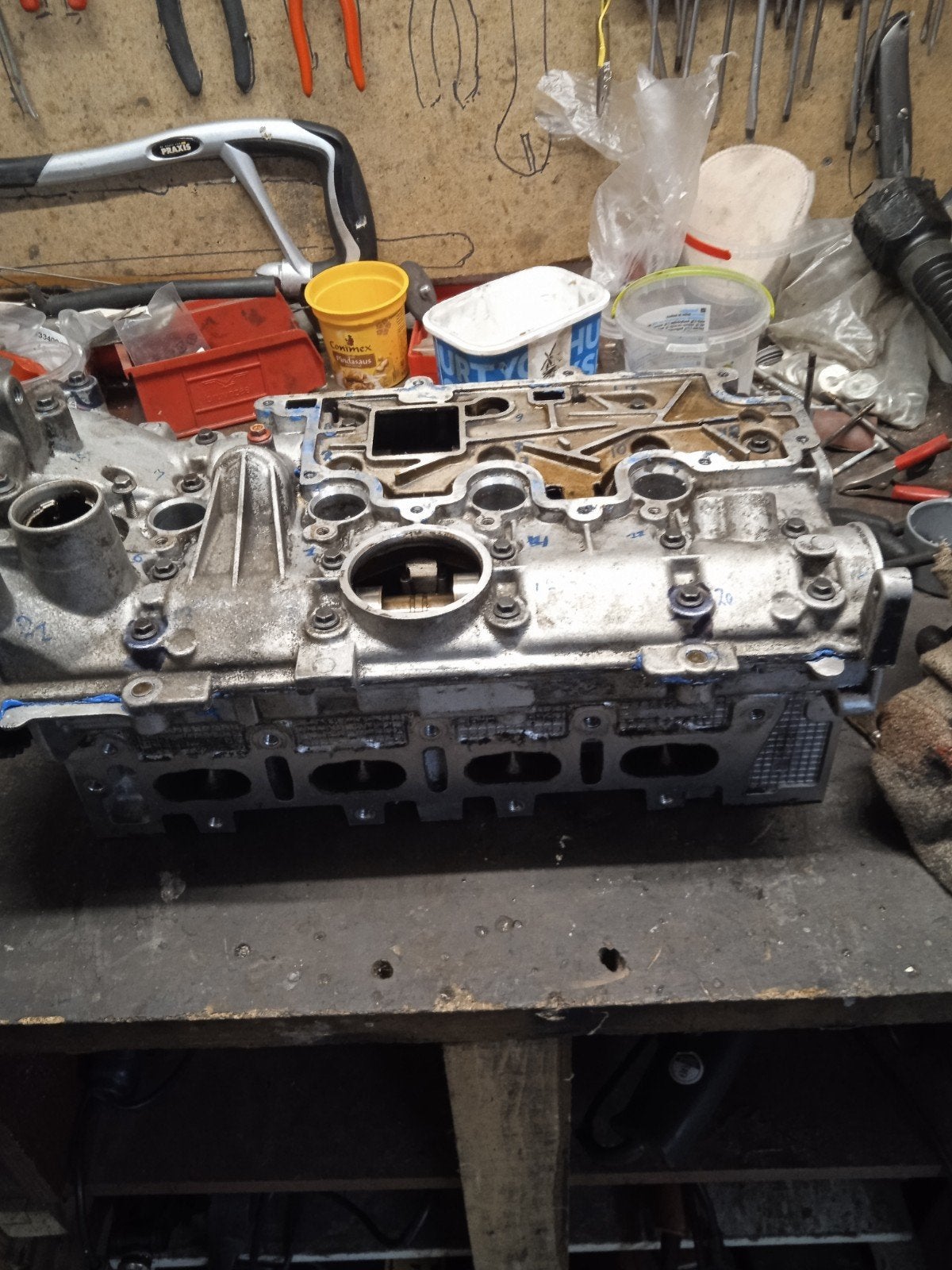 Cilinderkop Renault Megane K4M motor - Gereviseerd, Auto-onderdelen, Motor en Toebehoren, Ophalen of Verzenden