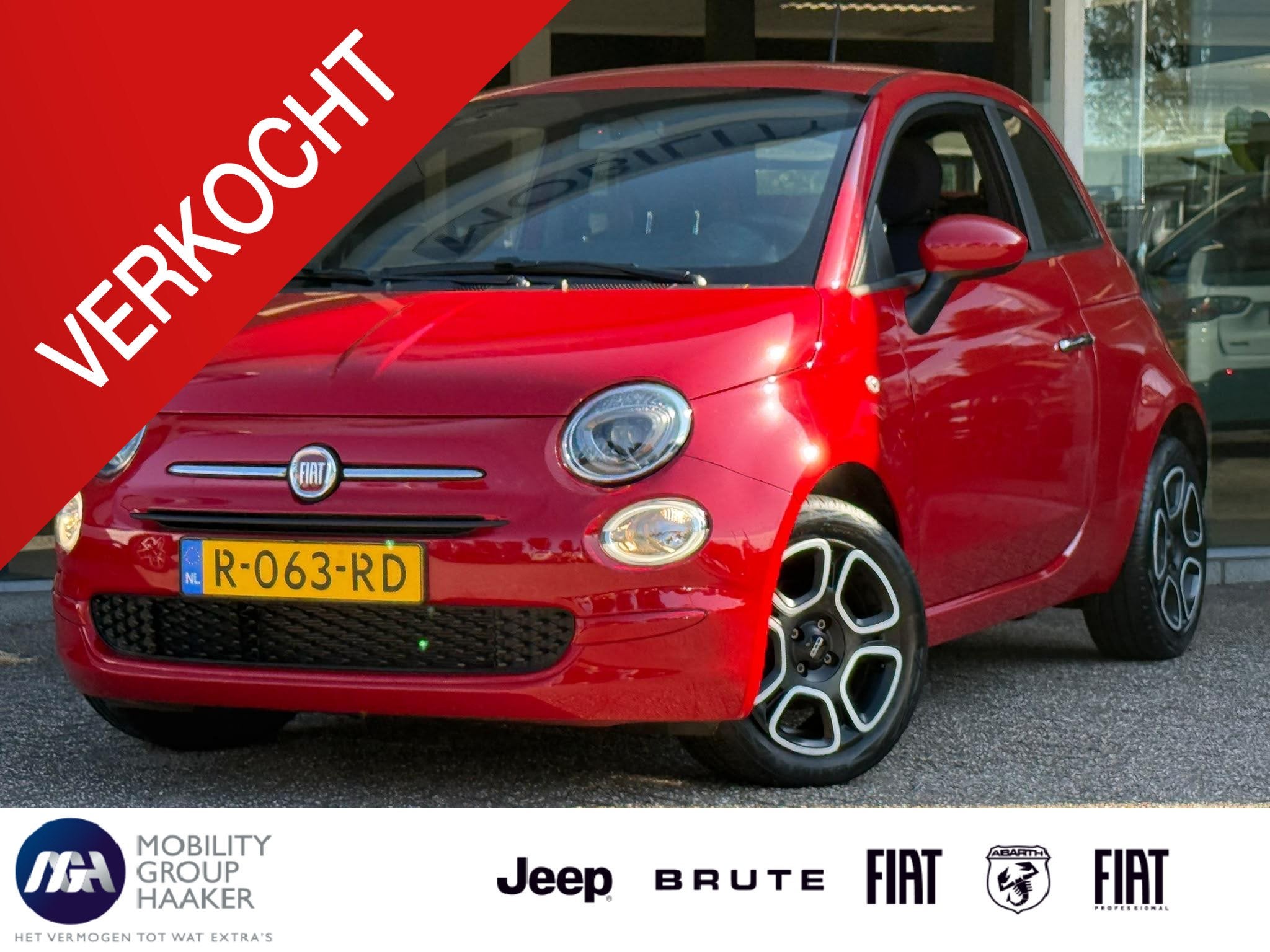 Fiat 500 1.0 Hybrid Club | Airco | CarPlay | Cruise control