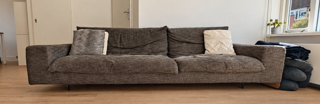 Design Bank, Huis en Inrichting, Ophalen, Hout, 250 tot 300 cm, Gebruikt