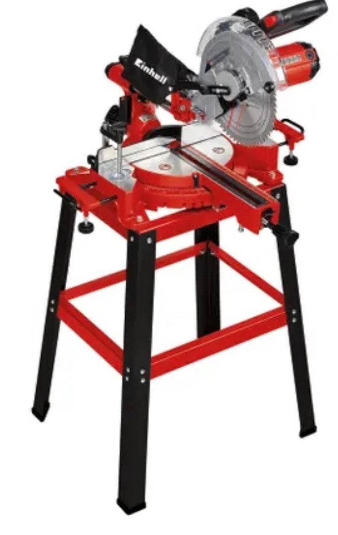 Einhell Afkortzaag met Onderstel - Krachtig en Nauwkeurig, 70 mm of meer, Ophalen of Verzenden, Zo goed als nieuw, Afkortzaag