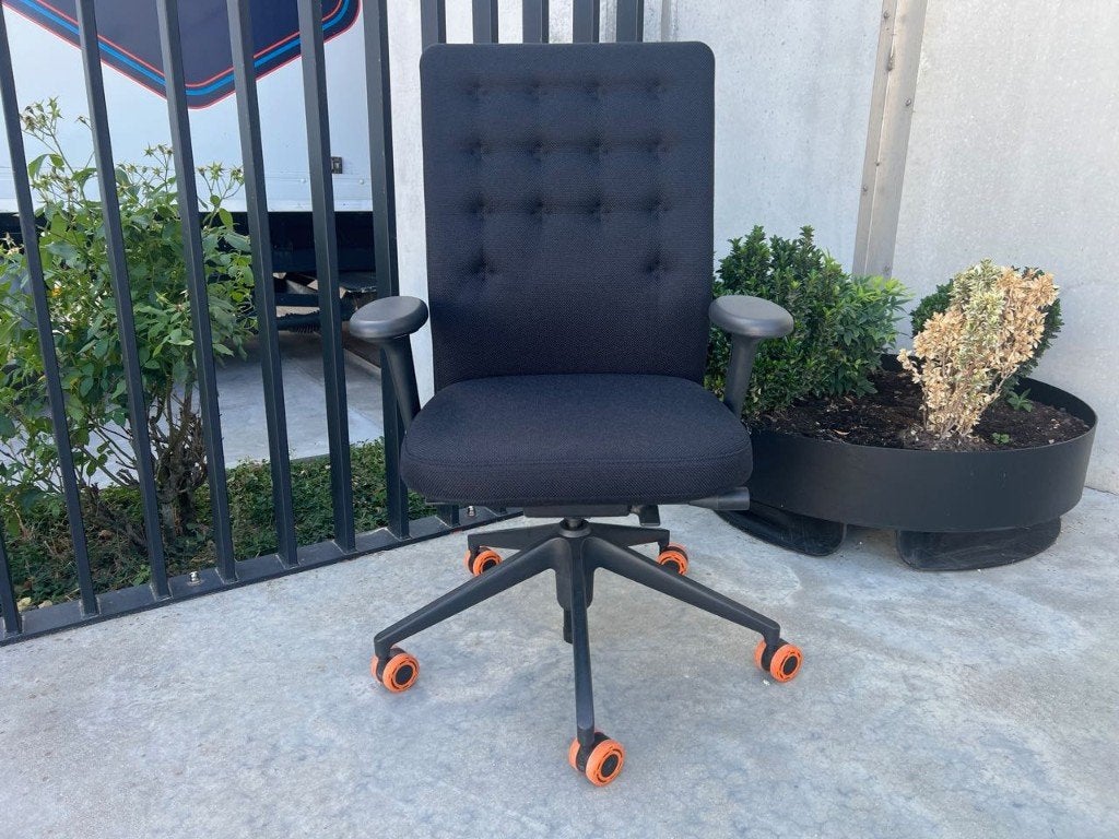 Vitra Id trim zwarte bureaustoelen, 3x, Zwart, Nieuw, Ophalen of Verzenden, Bureaustoel