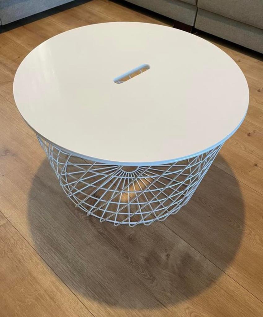 Salontafel wit, Huis en Inrichting, Ophalen, Gebruikt, Rechthoekig, Minder dan 55 cm