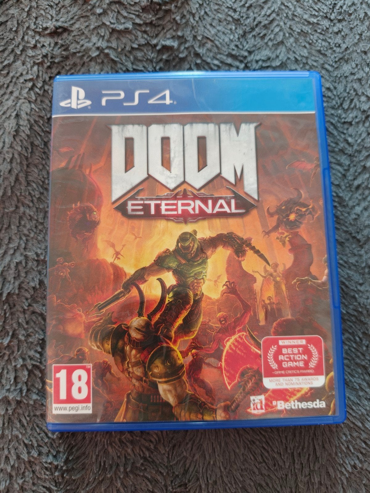 Doom Eternal PS4 - Zo goed als nieuw, Spelcomputers en Games, Online, Vanaf 18 jaar, Shooter, 1 speler