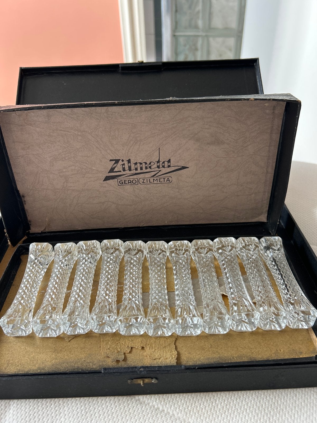 Zilmeta Gero Kristallen Bestekleggers (11 stuks), Ophalen