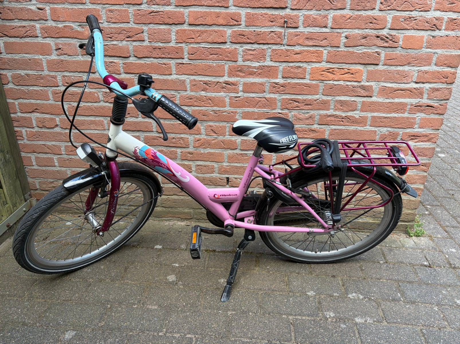 Alpina Girlpower 22inch kinderfiets, Ophalen, Terugtraprem, 22 inch, Handrem