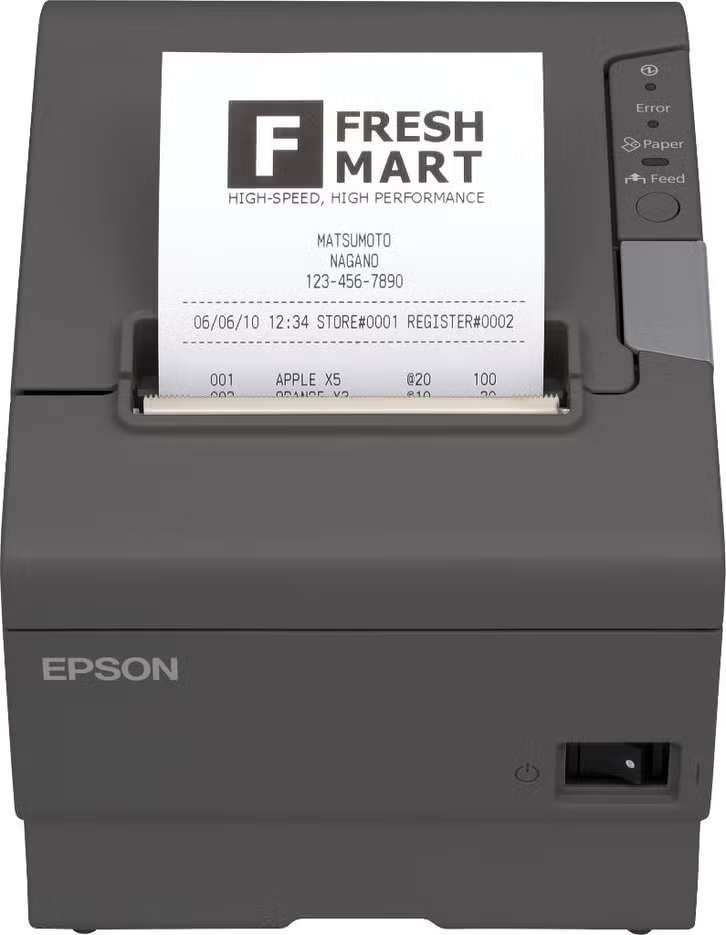 Epson TM-T88V POS Kassa Bon Printer - M244A - LAN - USB, Computers en Software, Epson, Ophalen of Verzenden, Zo goed als nieuw