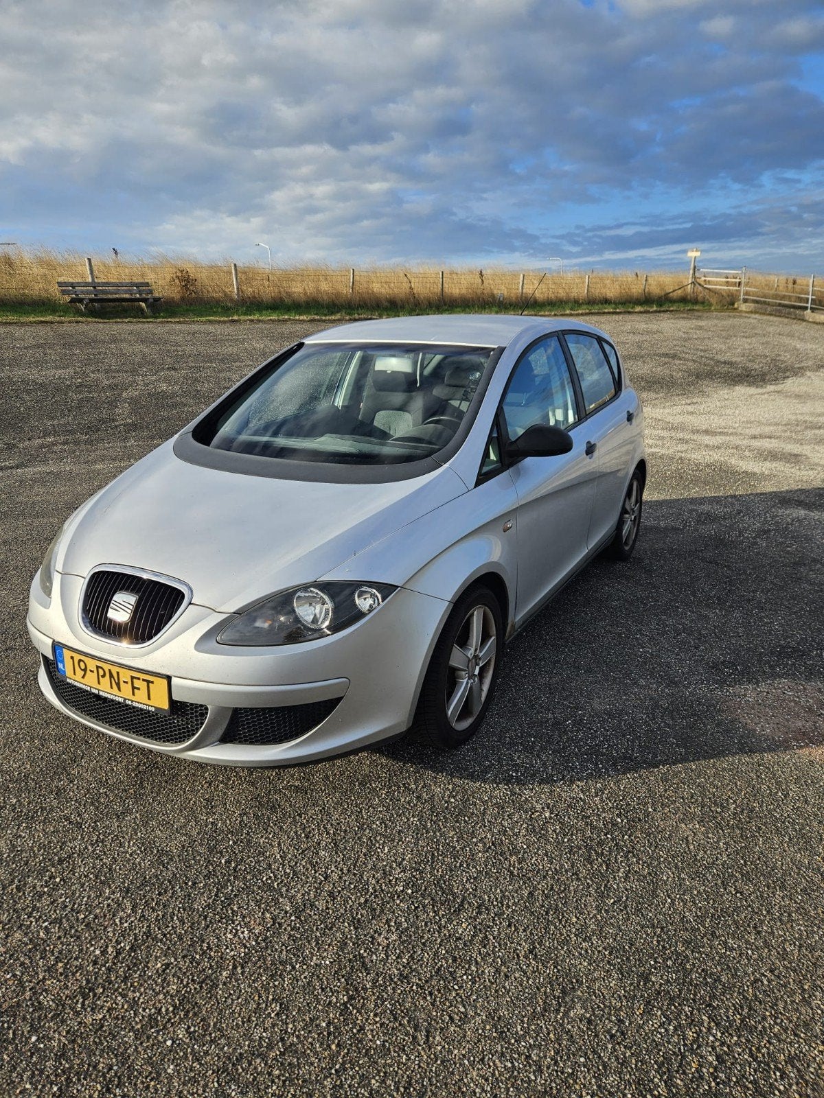 Seat Altea 1.6 75KW 2004 Grijs, Auto's, 1295 kg, 4 cilinders, 1200 kg, Handgeschakeld