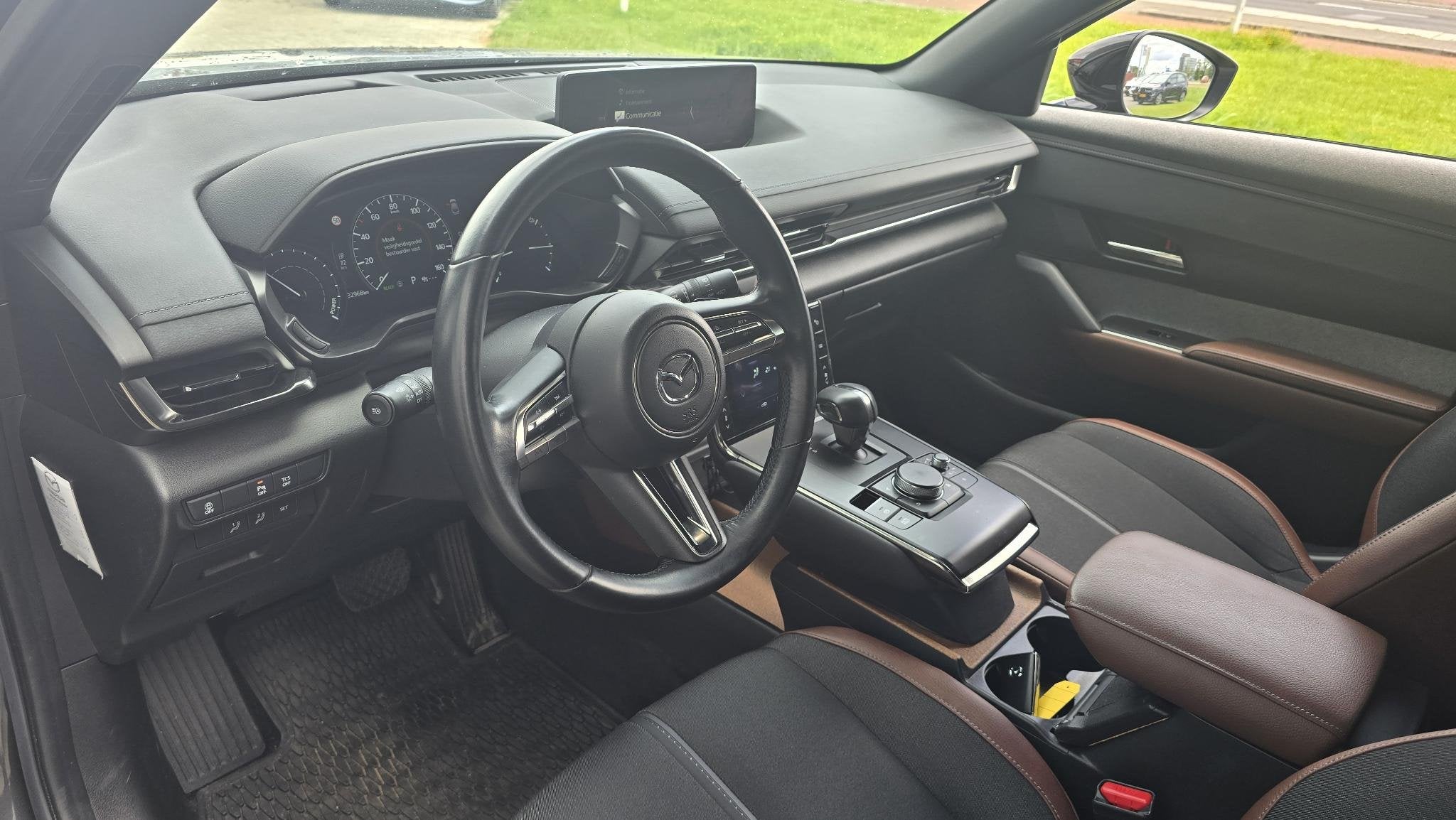 Mazda MX-30 e-SkyActiv EV 145 Advantage 36 kWh |NAP|1e eigen, Auto's, Mazda, 145 pk, Gebruikt, Zwart, Leder en Stof