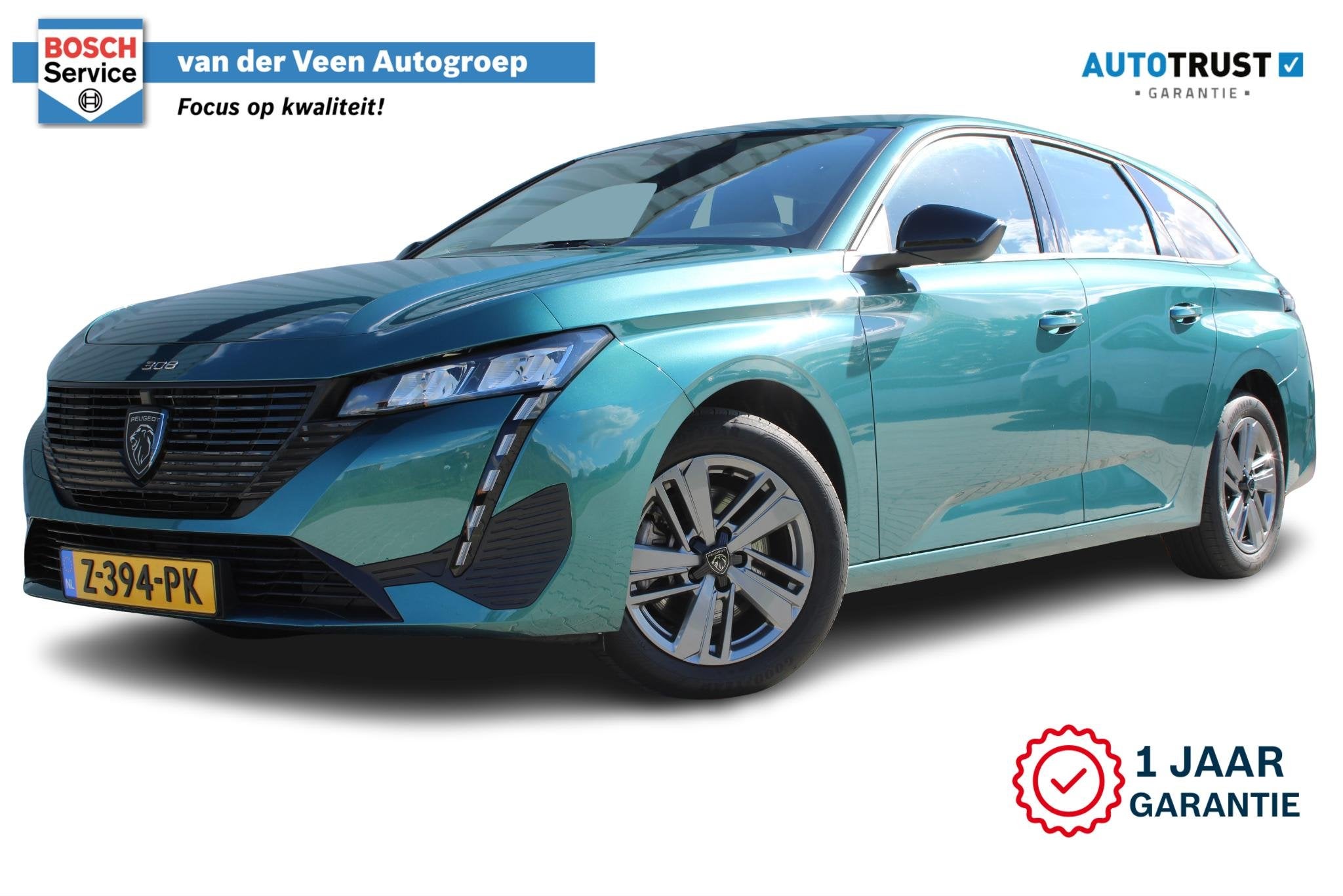 Peugeot 308 SW 1.2T 130PK | Active Pack Business | Incl. 12, Auto's, Voorwielaandrijving, Dealer onderhouden, 1199 cc, Blauw