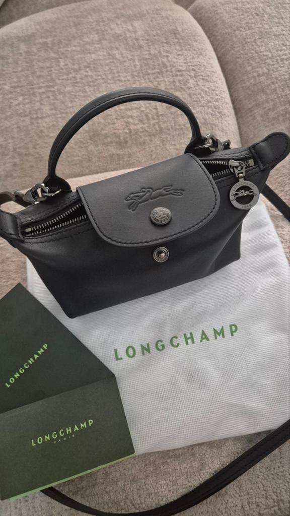 Longchamp tas XS - Zwart (Nieuw met bon 24-04-26), Ophalen of Verzenden, Nieuw, Zwart, Schoudertasje