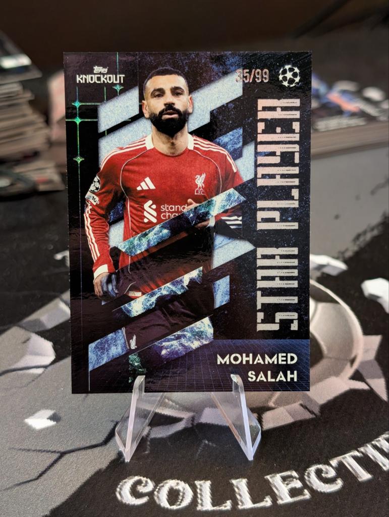 Mohamed Salah /99 Star Player - Liverpool - Topps KnockOut, Ophalen of Verzenden, Nieuw, Plaatje