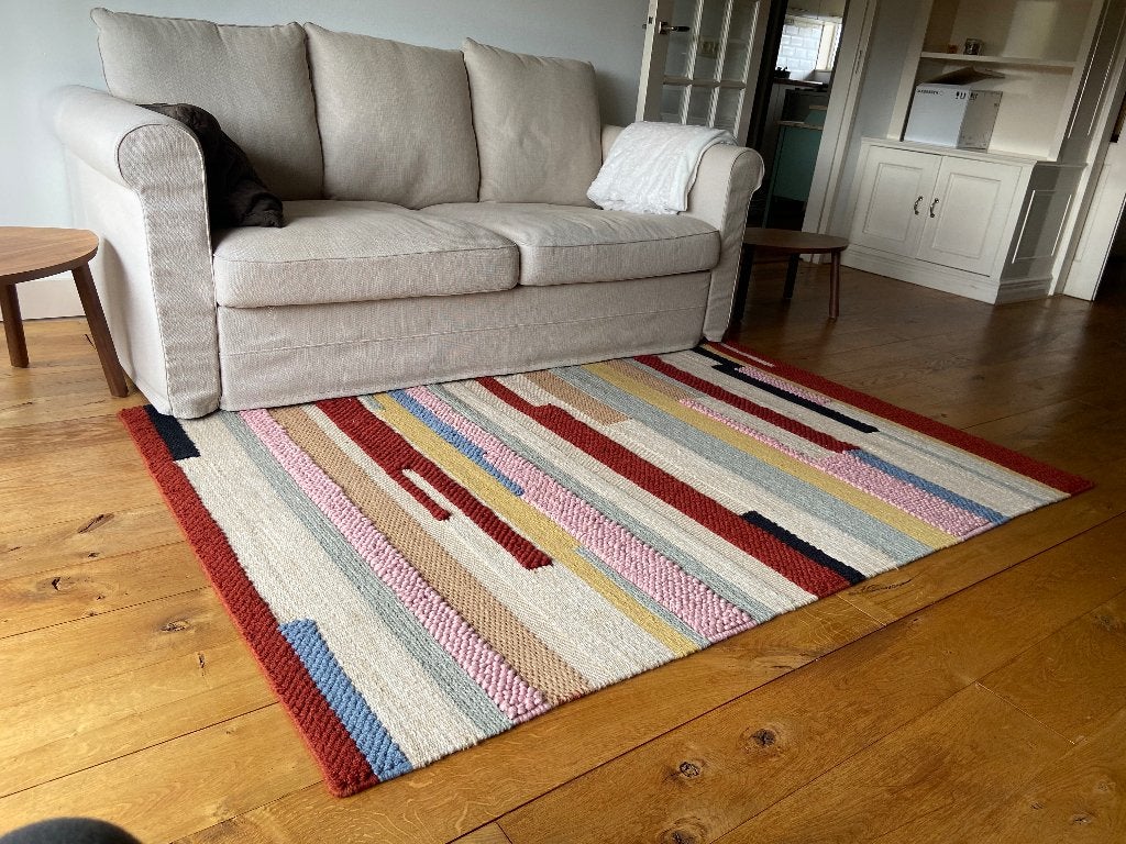Kleurrijk vloerkleed, Ophalen, 100 tot 150 cm, 200 cm of meer, Zo goed als nieuw
