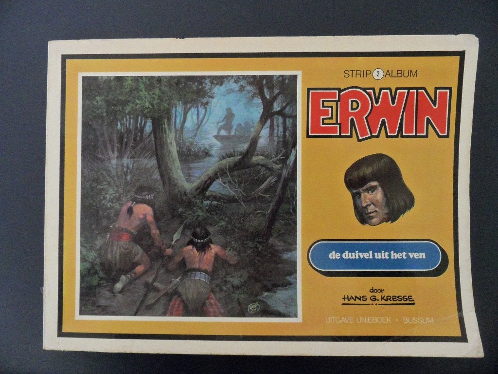 Erwin. De duivel uit het Ven. Strip2 Album. 1973., Eén stripboek, Ophalen of Verzenden, Gelezen