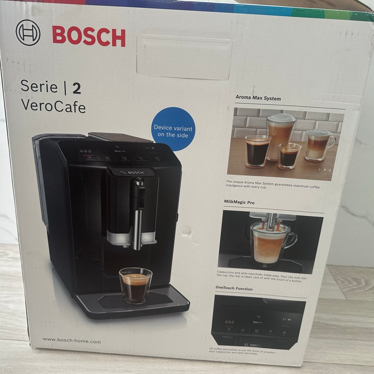 Bosch VeroCafe Serie | 2 Koffiezetapparaat, Ophalen, Afneembaar waterreservoir, Espresso apparaat, 10 kopjes of meer