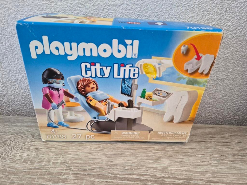 Playmobil City Life Tandarts Praktijk Set 70198, Kinderen en Baby's, Speelgoed | Playmobil, Ophalen of Verzenden, Zo goed als nieuw