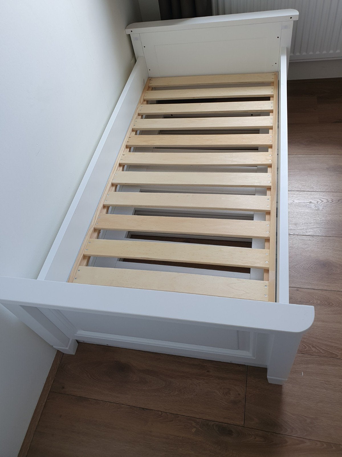TwF Marbella babybed 140x70 - Wit, Ophalen, Zo goed als nieuw, 140 tot 160 cm, 70 tot 85 cm