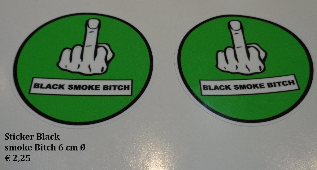 black smoke bitch stickers, Ophalen of Verzenden, Zo goed als nieuw, Sticker