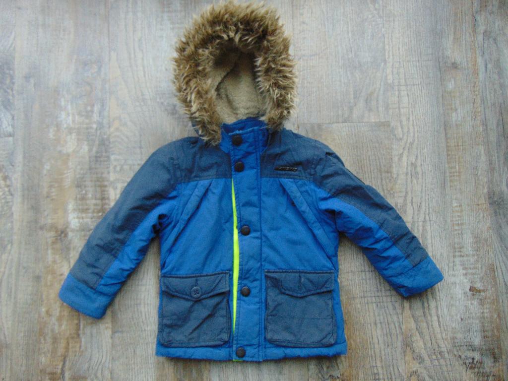 Vingino jas blauw winterjas maat 104 jasje, Kinderen en Baby's, Kinderkleding | Maat 104, Gebruikt, Ophalen of Verzenden, Vingino