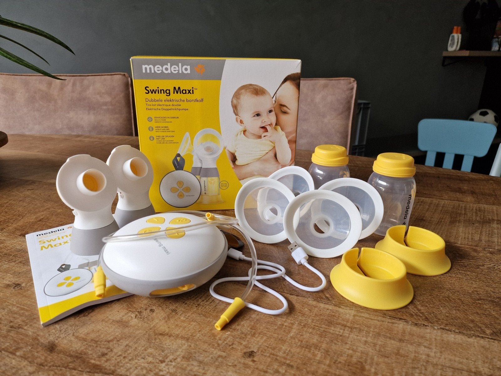 Medela Swing Maxi dubbele elektrische borstkolf, Ophalen, Borstkolf