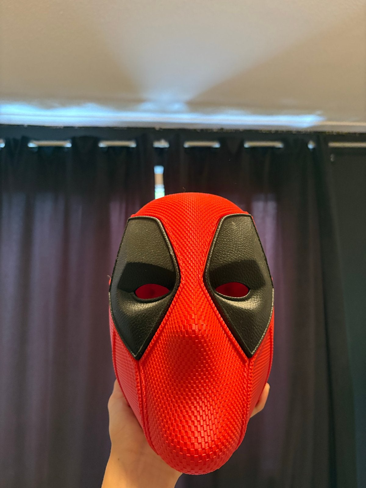 Deadpool masker - Cosplay/Verkleed, Ophalen of Verzenden, Gebruikt, Handschoenen, Hoed of Pet