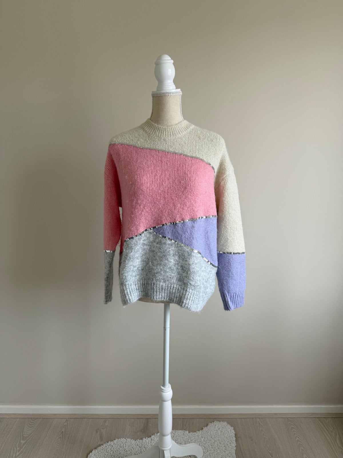 JS Millennium Trui met Pailletten, Kleding | Dames, Ophalen of Verzenden, Zo goed als nieuw, Maat 38/40 (M), Meerkleurig