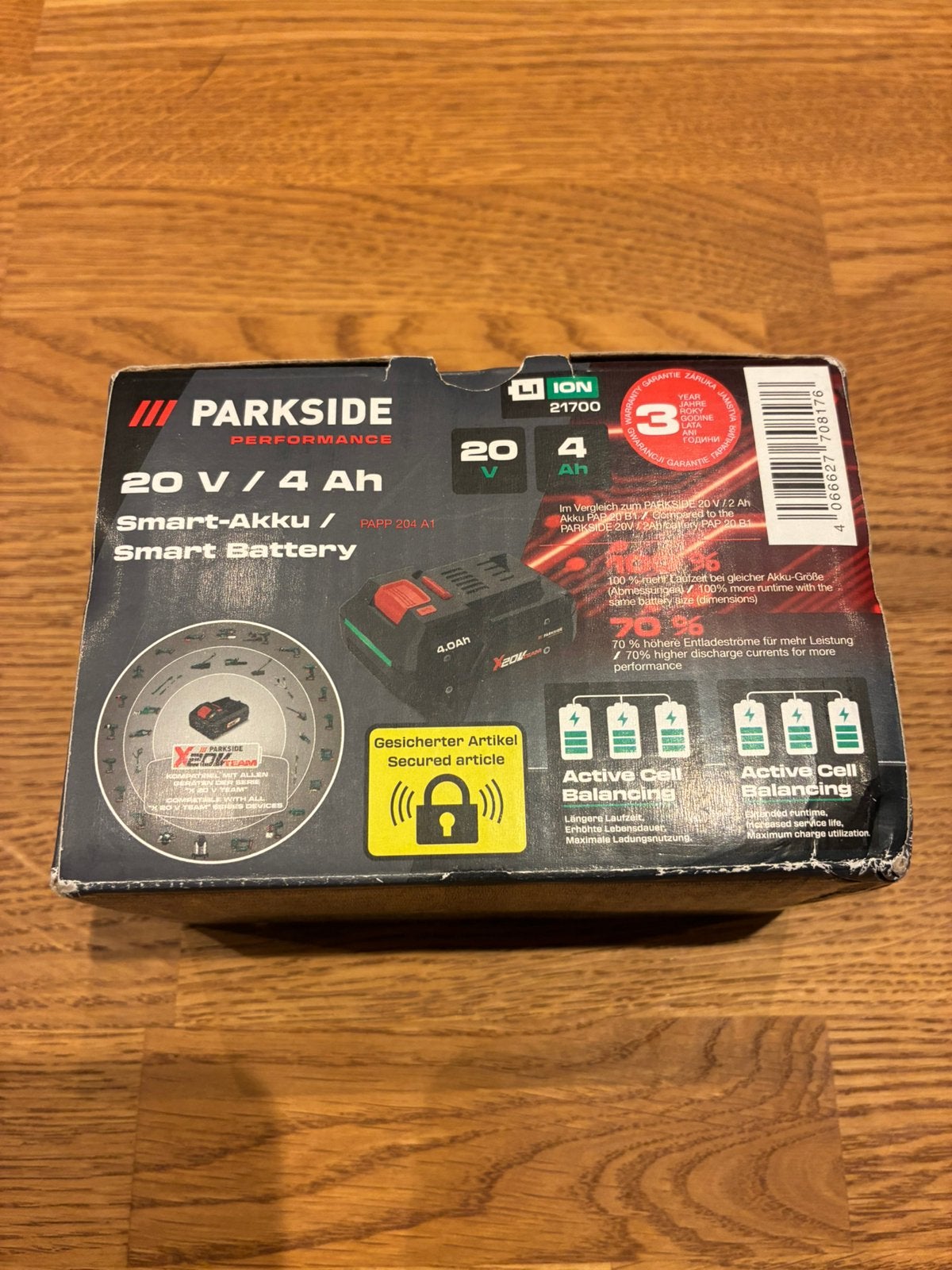 Parkside Performance 20v 4ah accu, Ophalen of Verzenden, Nieuw