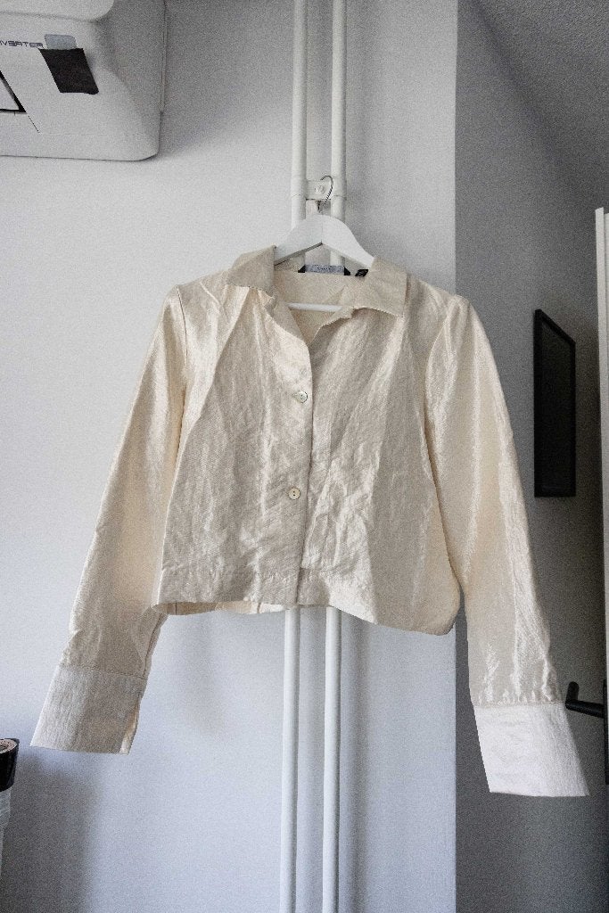 Crème glimmend jasje / blouse Vero Moda maat S, Overige kleuren, Vero Moda, Ophalen of Verzenden, Zo goed als nieuw