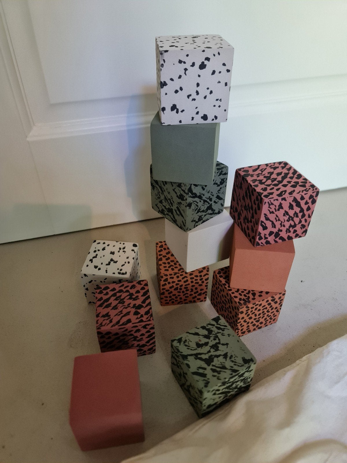 Foam blokken met dierenprint en effen kleuren, Kinderen en Baby's, Ophalen of Verzenden, Gebruikt, Overige merken