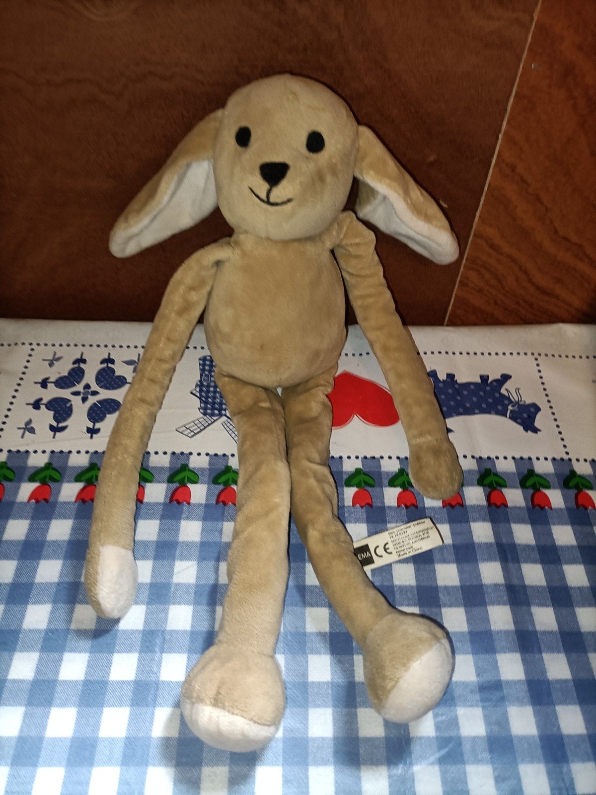 Hema aap knuffel met magneten in de handen 36 cm groot, Ophalen of Verzenden, Zo goed als nieuw, Overige typen