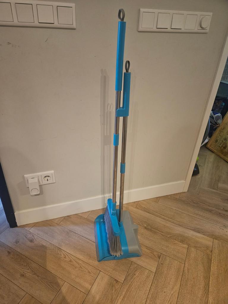 Compacte camping bezem en blik set - ideaal voor onderweg, Ophalen of Verzenden