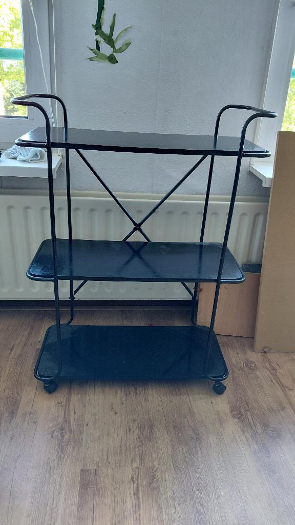 Trolley Kastje, Huis en Inrichting, Tafels | Bijzettafels, Ophalen, Gebruikt, 55 tot 75 cm, 60 cm of meer