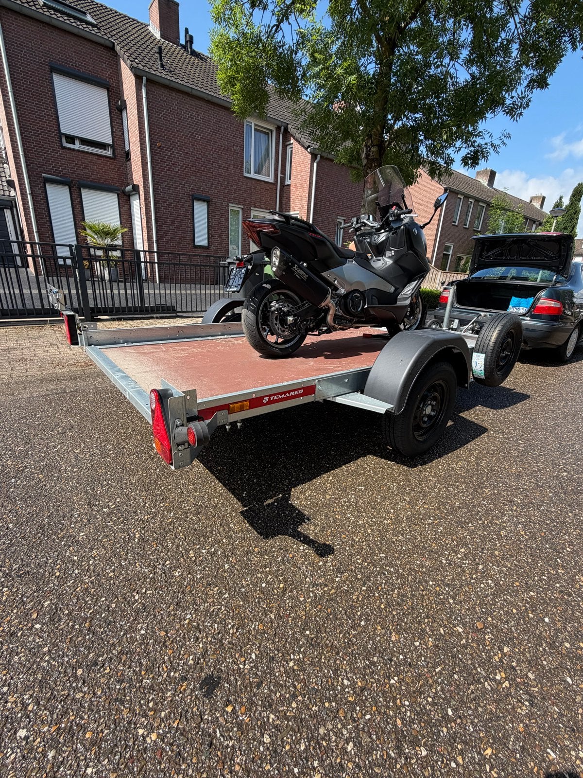 Temared Multi aanhangwagen met motorsteun, Ophalen of Verzenden, Zo goed als nieuw