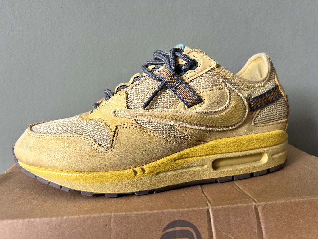 Nike Air Max 1 Travis Scott EU40.5 OG Box Zeldzaam, Nike air max, Overige kleuren, Ophalen of Verzenden, Sneakers of Gympen