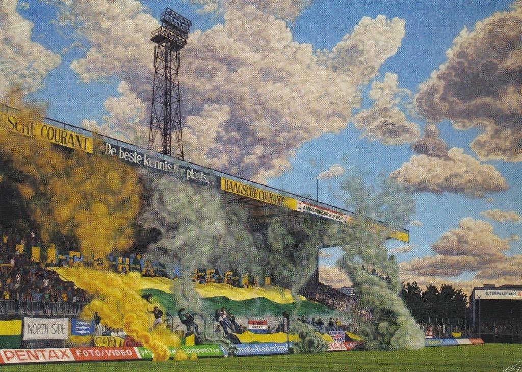 Postcard - Zuiderpark Stadion - FC Den Haag, Verzenden, Zo goed als nieuw, Overige binnenlandse clubs, Poster, Plaatje of Sticker