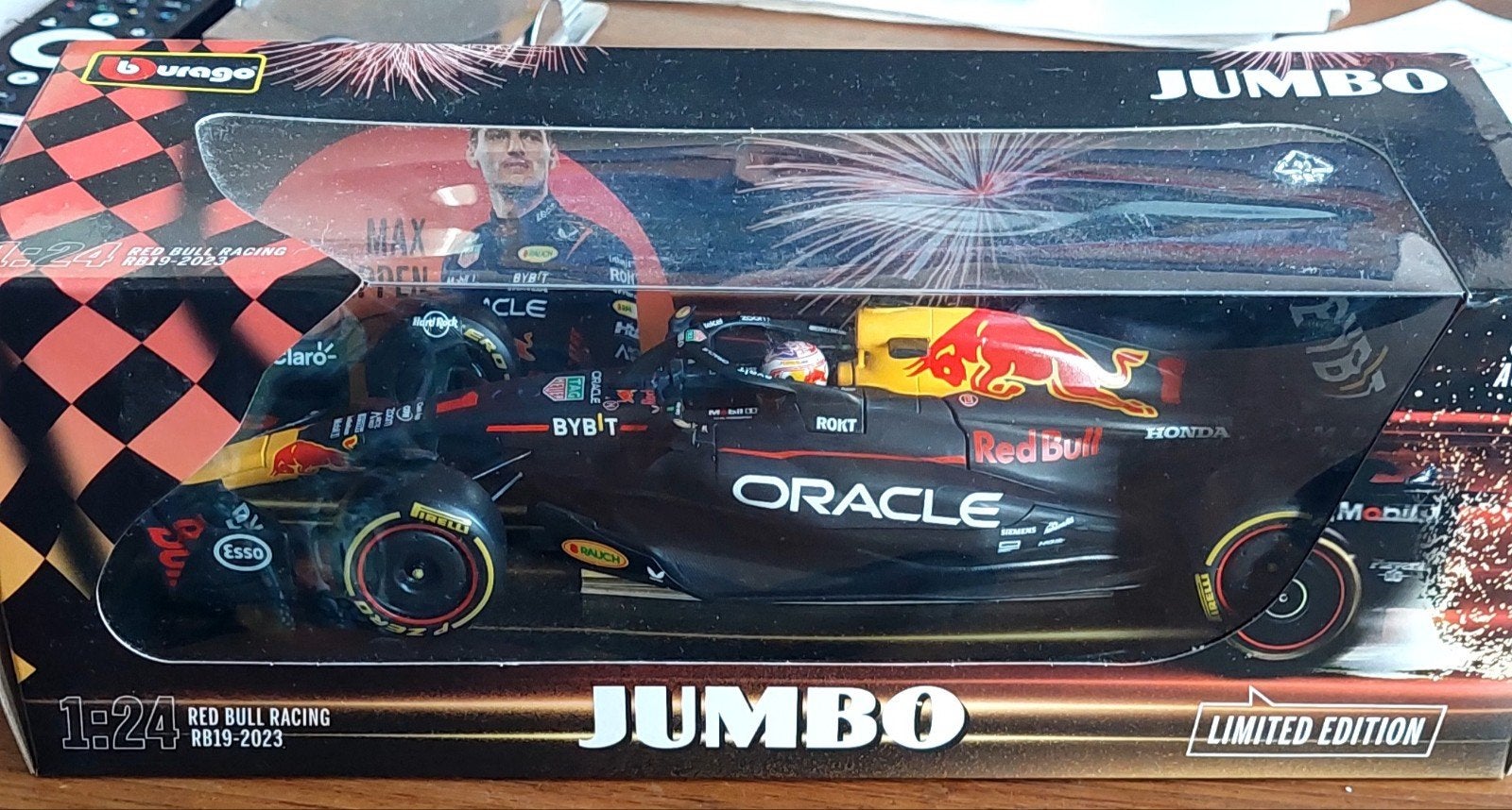 Jumbo Red Bull racing RB19-2023, schaal 1:24, Ophalen of Verzenden, Nieuw, Bburago