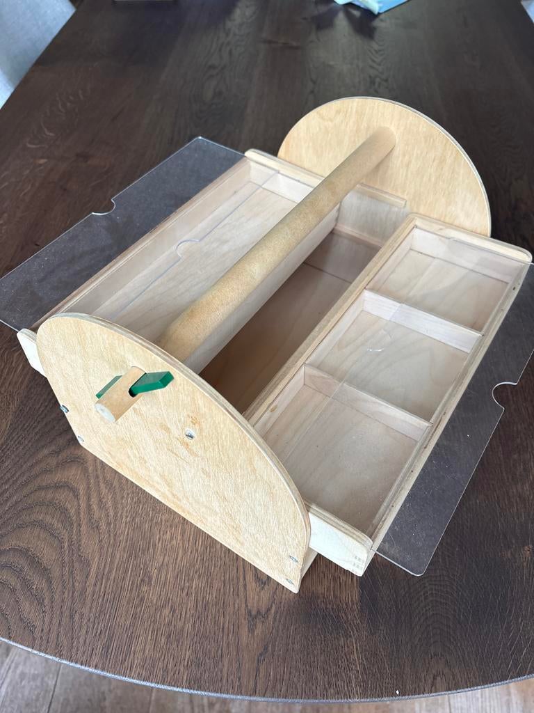 IKEA LUSTIGT Houten Knutselkist met Transparante Deksel, Ophalen of Verzenden, Zo goed als nieuw, Knutselwerk