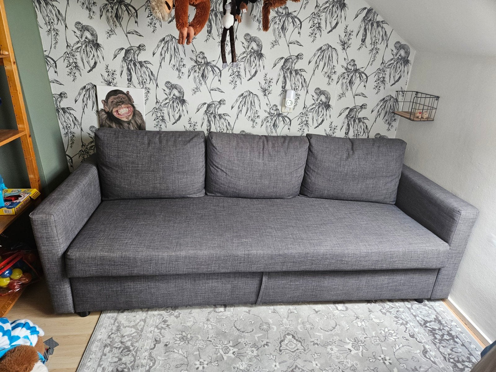 Ikea Friheten 3 persoons slaapbank, Ophalen, Zo goed als nieuw, Tweepersoons, 140 cm
