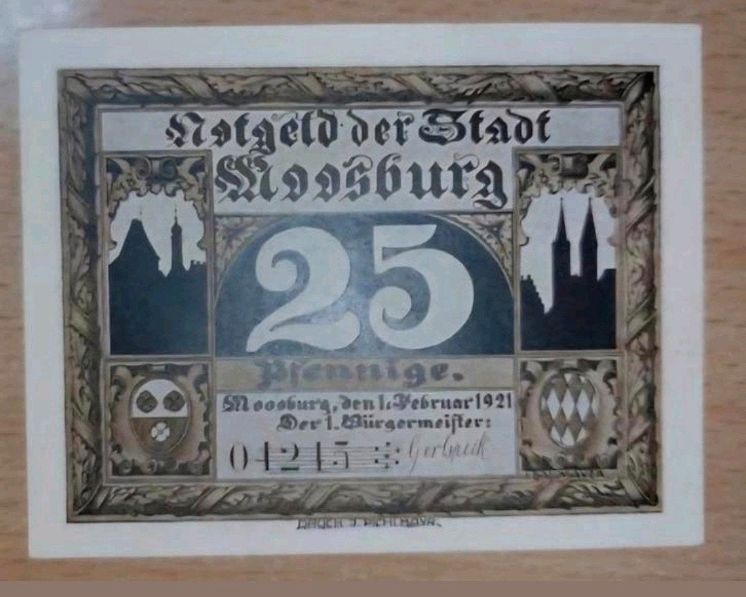 Duits Notgeld Moosburg Noodgeld, Postzegels en Munten, Bankbiljetten | Nederland, Ophalen of Verzenden, Euro's