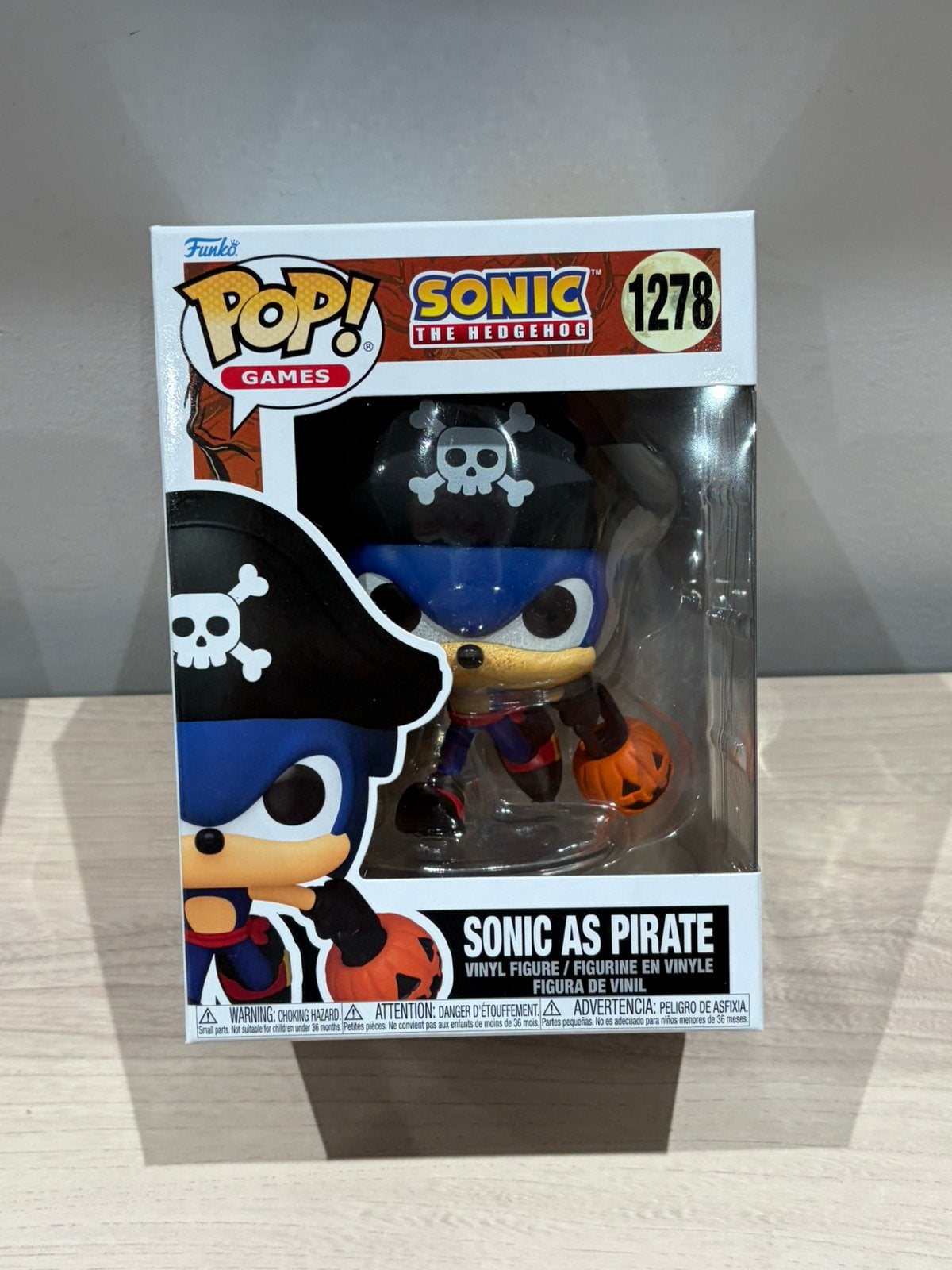 Funko Pop Sonic the Hedgehog 1278 Sonic as Pirate Halloween, Funko Europe, Ophalen of Verzenden, Zo goed als nieuw, 4th floor, 1 Queen Caroline St, London W6 9YN, Verenigd Koninkrijk