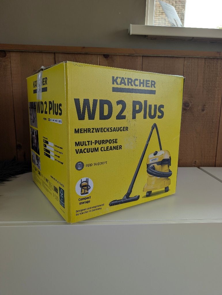 Kärcher WD 2 Plus V-12/4/18 ONGEBRUIKT –nat- en droogzuiger!, Combi-reiniger, Kärcher, N.v.t., N.v.t.
