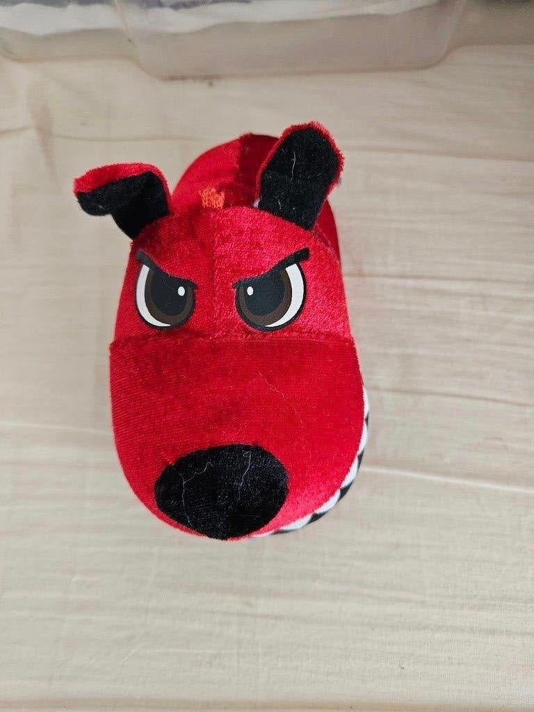 Rode knuffel met boze ogen - Leuk speelgoed, Gebruikt, Overige merken, Overige karakters, Overige typen
