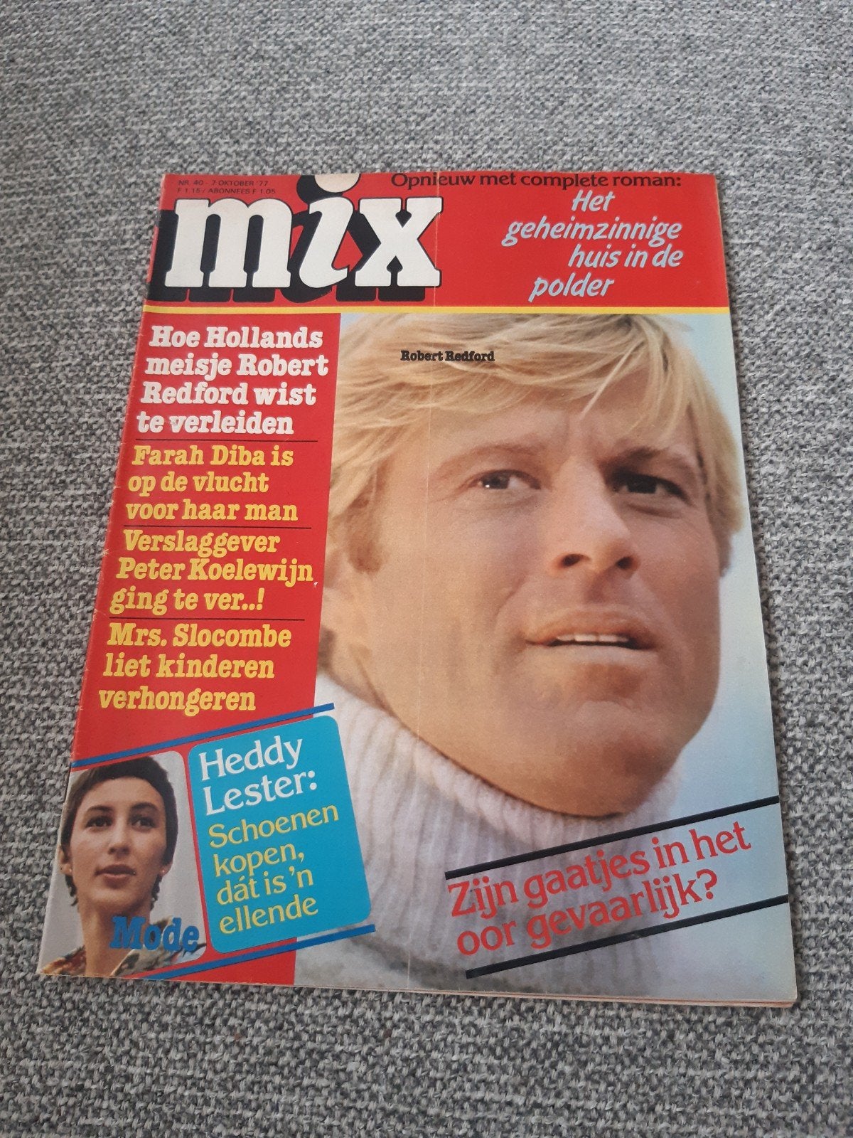 40.Mix 1977. Robert Redford. Farah Diba. Peter Koelewijn. He, Verzamelen, Verzenden, 1980 tot heden, Tijdschrift