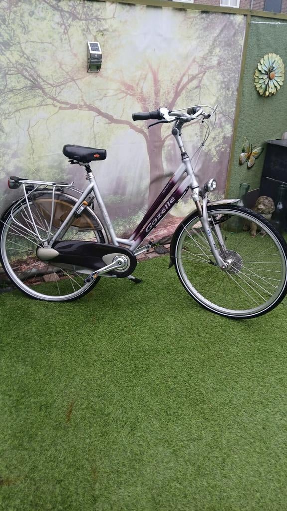 Gazelle Chamonix damesfiets - Comfortabel en compleet, Velgrem, Versnellingen, Ophalen of Verzenden, Gazelle