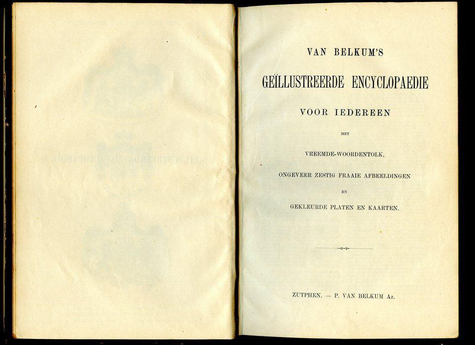 Van Belkum's Geïllustreerde Encyclopaedie voor iedereen, Antiek en Kunst, Antiek | Boeken en Bijbels, Ophalen of Verzenden