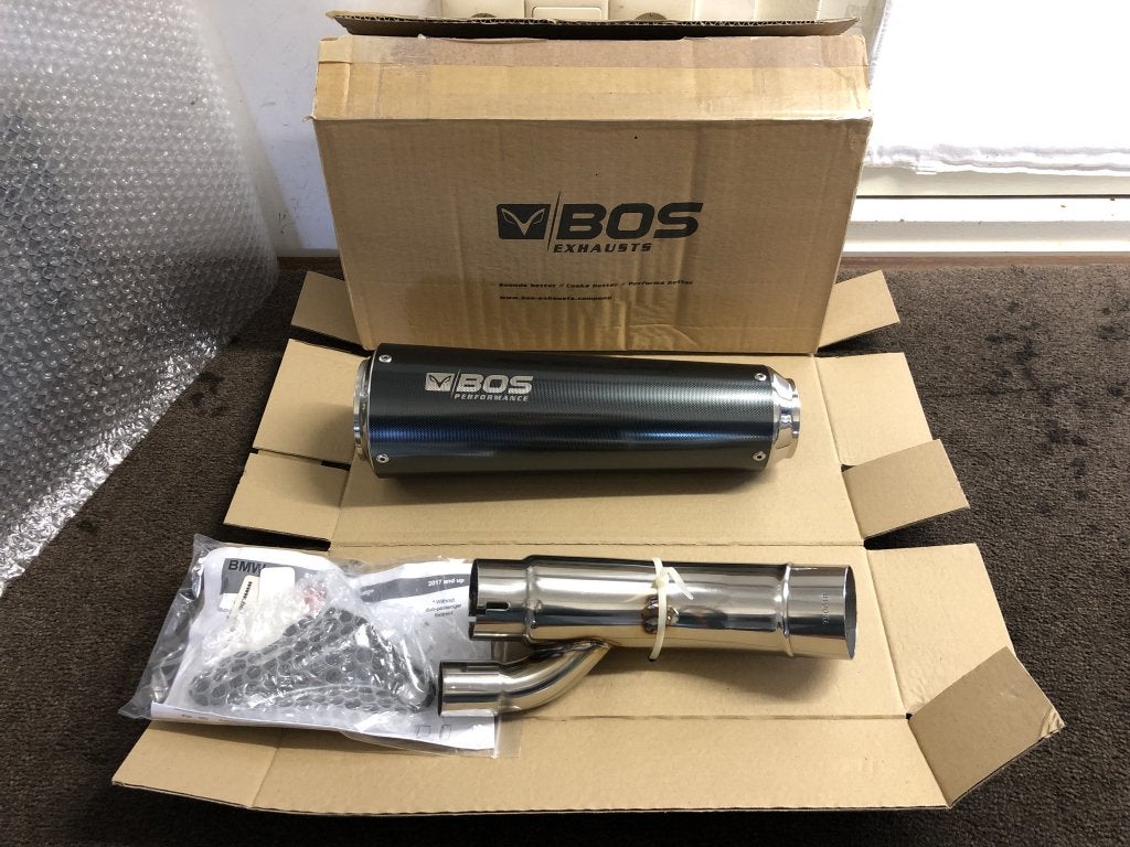 Bos Ssec RR Carbon Steel uitlaat demper BMW S1000RR 17-18, Info@bosexhausts.com, Verzenden, Nieuw, BOS Exhausts