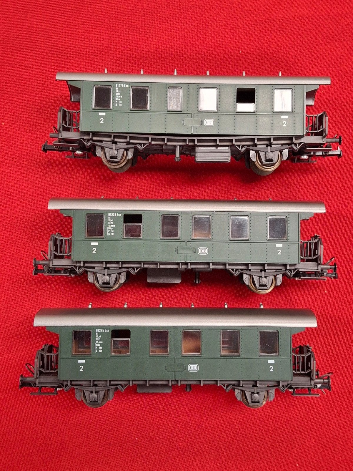 Roco rijtuigen DB / 3 stuks, Gebruikt, Gelijkstroom, Wagon, Ophalen of Verzenden