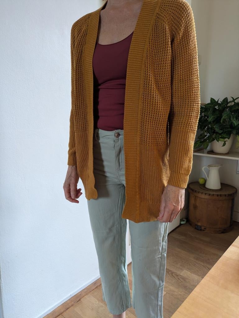 Okergeel vest S, Ophalen of Verzenden, Zo goed als nieuw